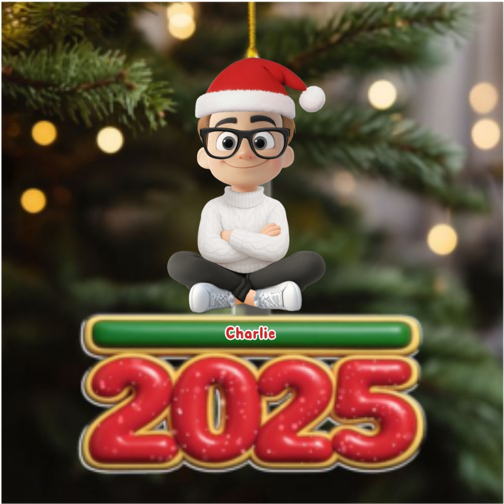 My Kids Is Here - Personalized Custom Acrylic Ornament