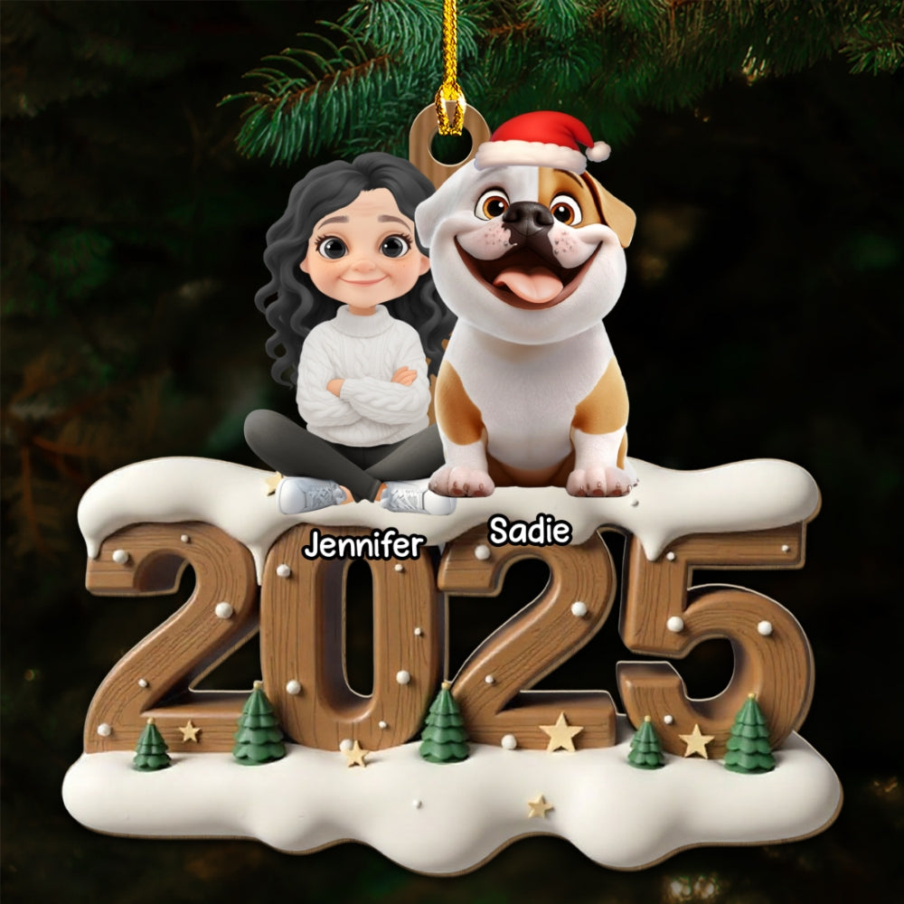Us From This Year - Personalized Custom 3D Effect Wood Ornament