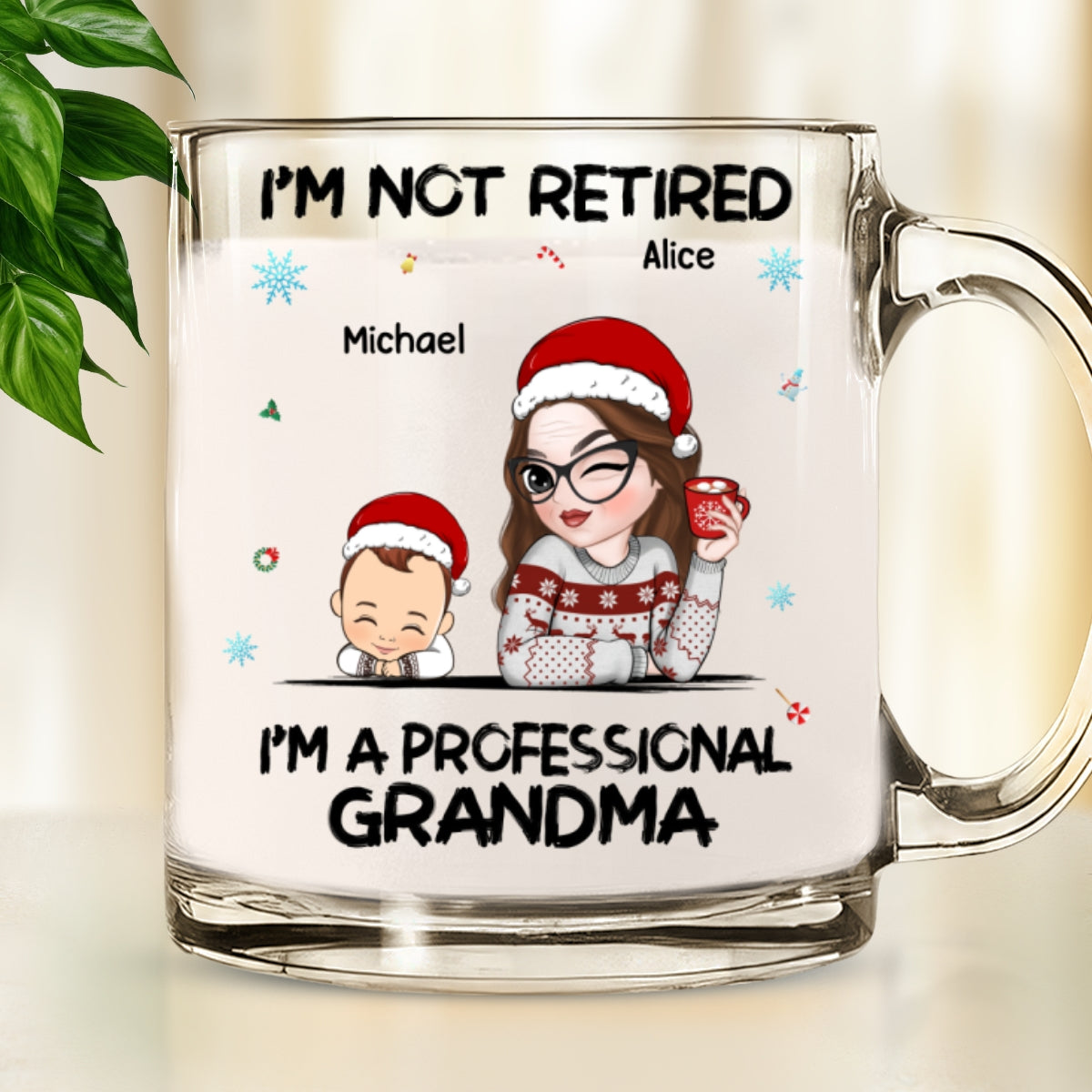 I Am Professional Grandma - Personalized Custom Glass Mug