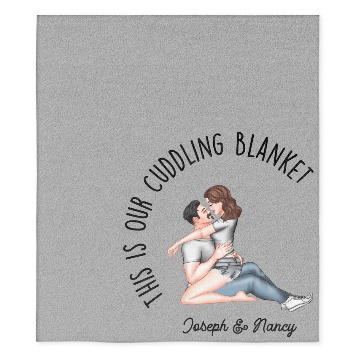 Our Cuddling Blanket - Personalized Custom Fleece Blanket