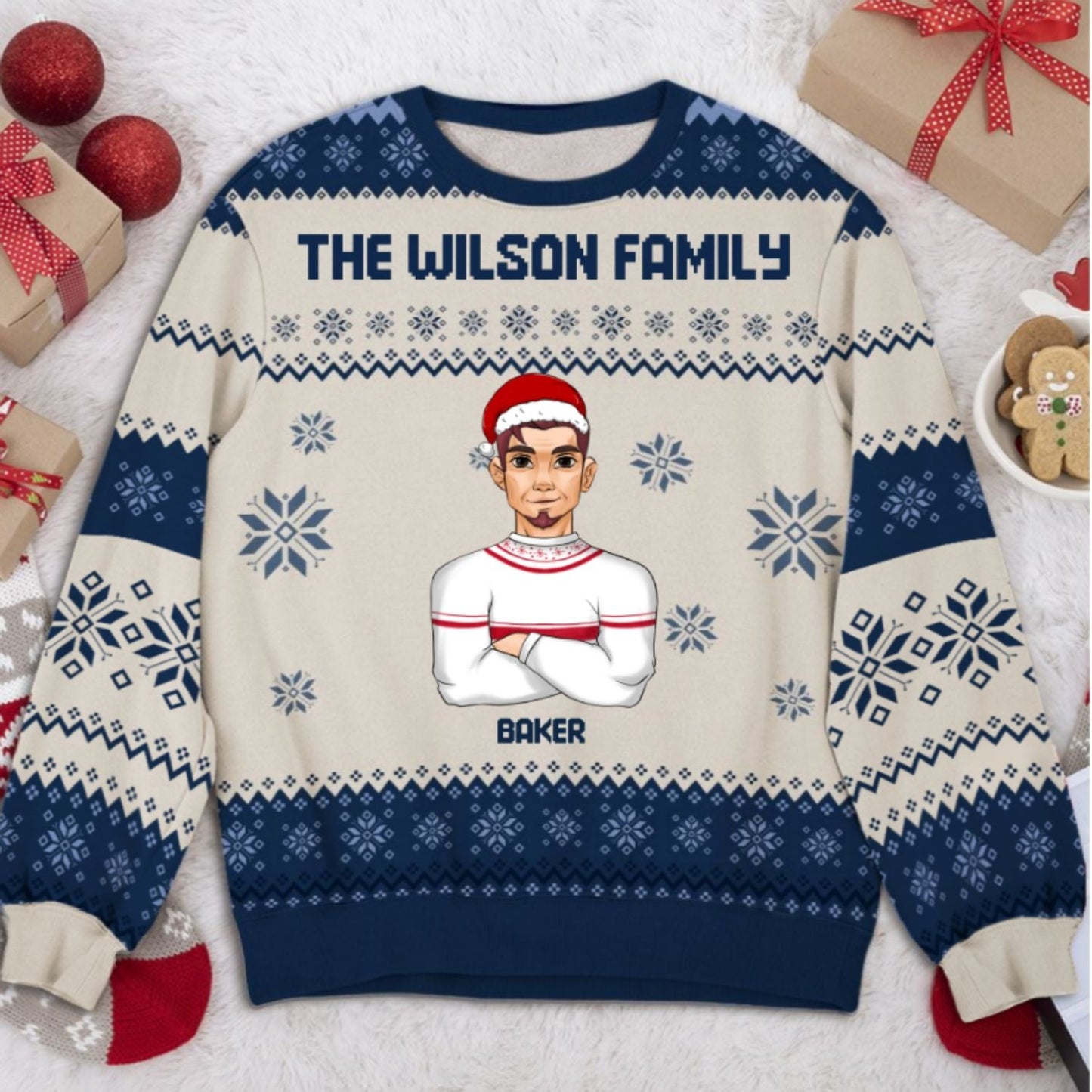 Family Together - Personalized Custom All-Over-Print Sweatshirt