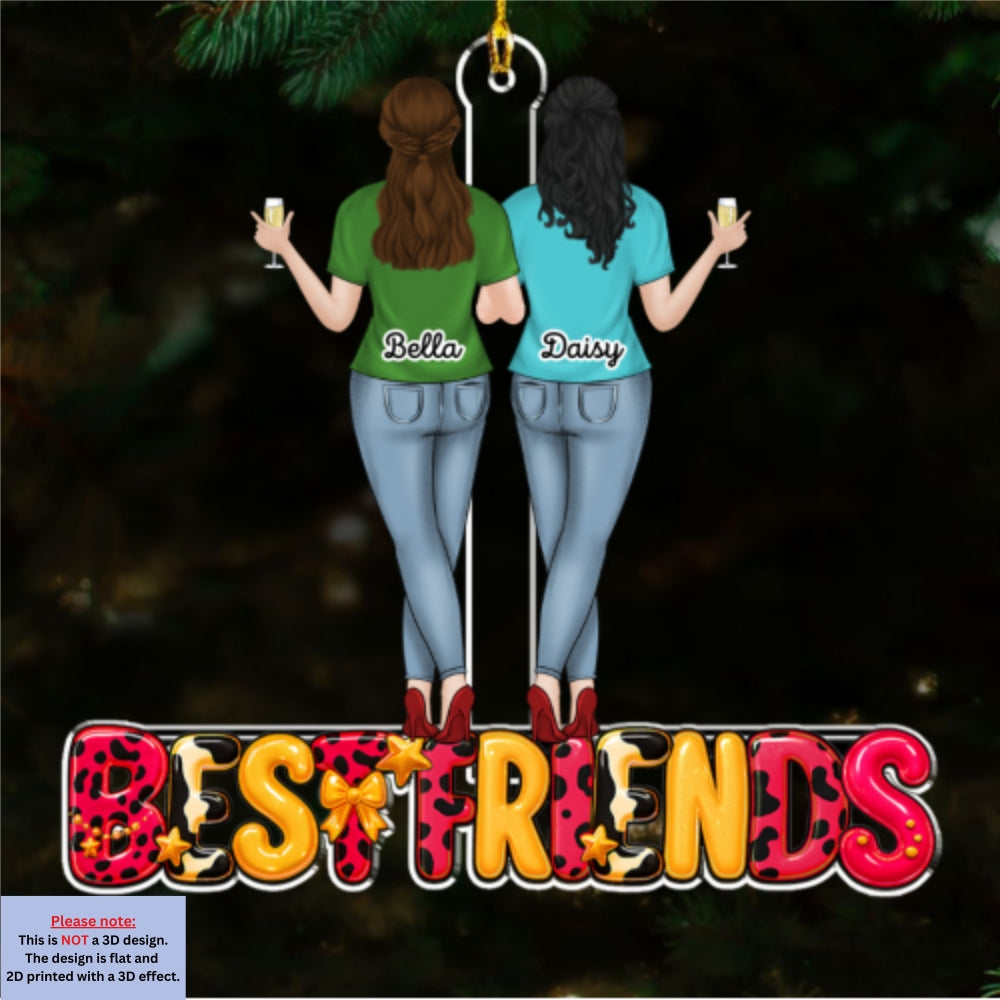 Special Friends Love - Personalized Custom Acrylic Ornament