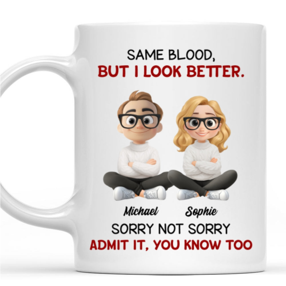 Guess Who Got The Looks - Personalized Custom Coffee Mug