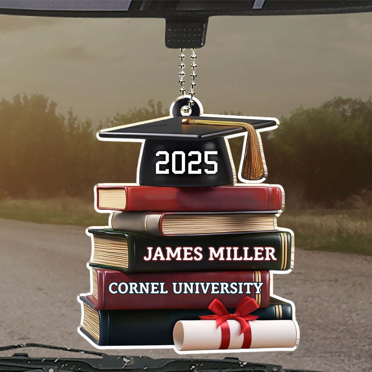 Graduation Gift - Personalized Custom Car Ornament