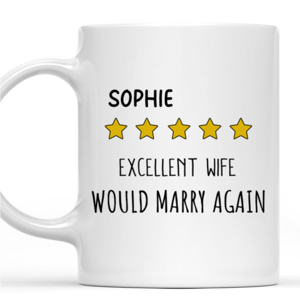 Excellent Wife - Personalized Custom Coffee Mug