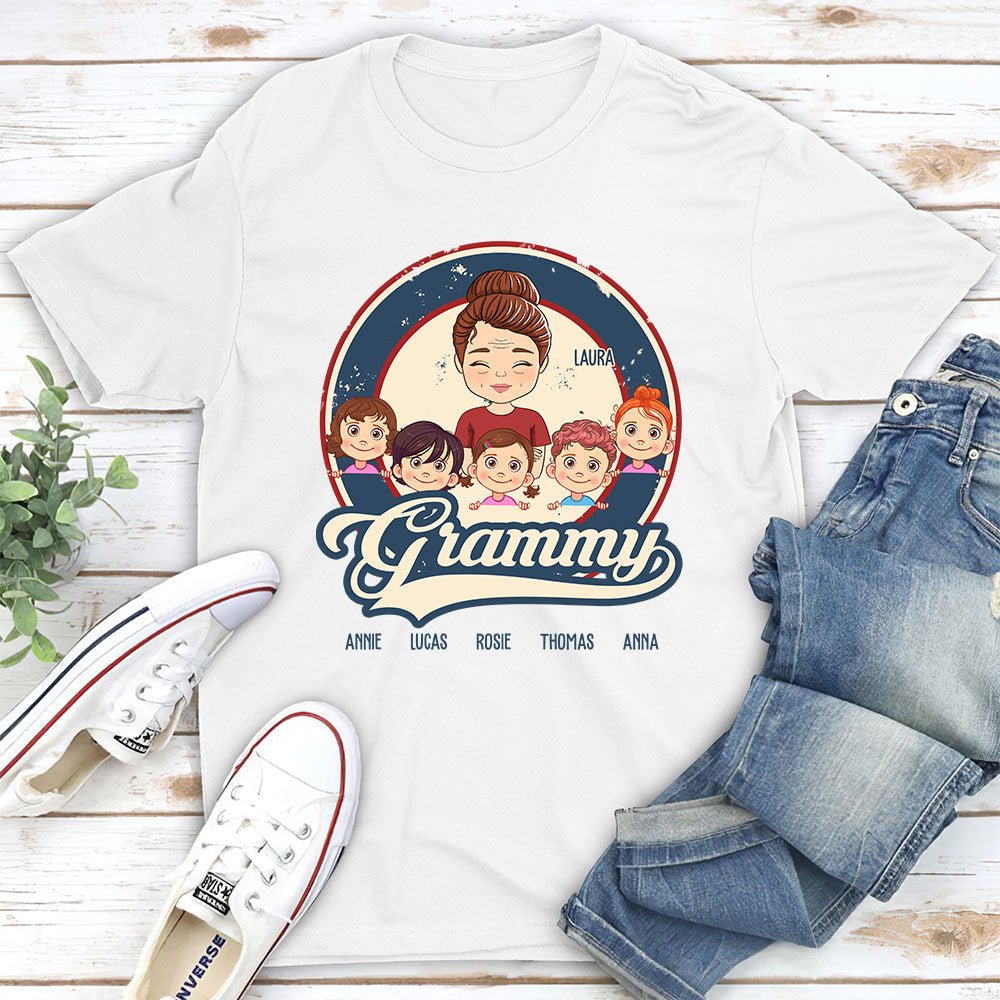 Proud Grandma - Personalized Custom Unisex T-shirt