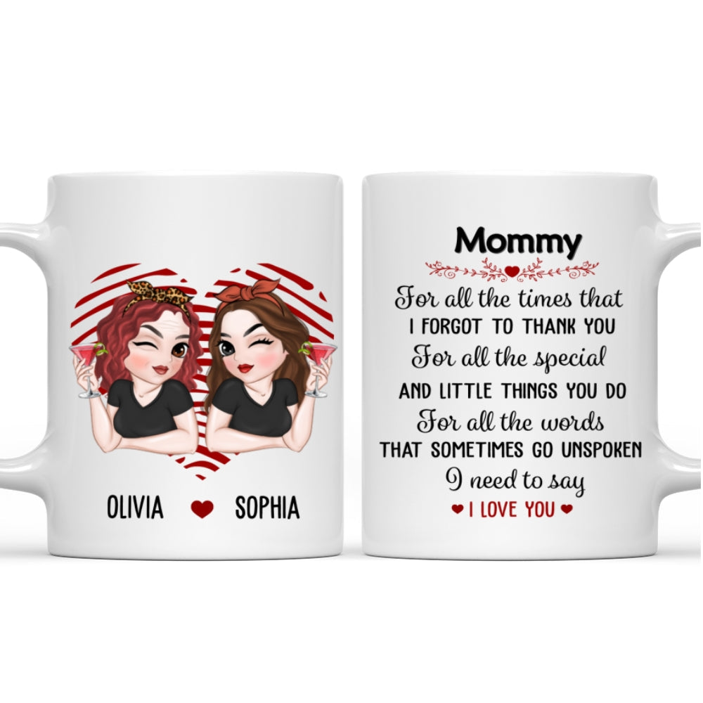 Your Love Means The World - Personalized Custom Coffee Mug
