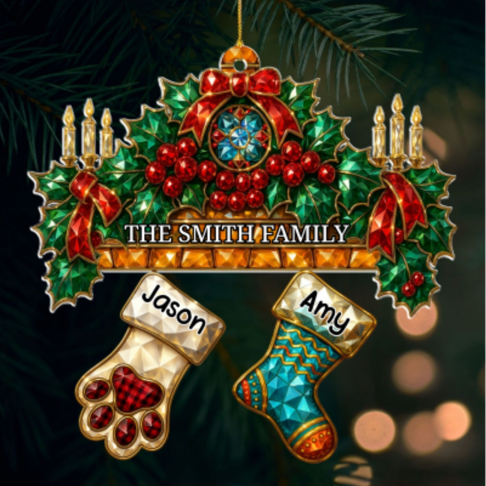 Dream Fire In Christmas - Personalized Custom Acrylic Ornament