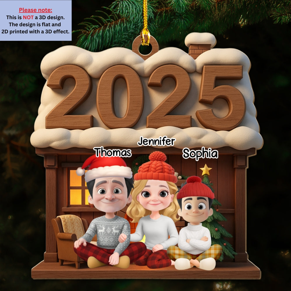 Family Reunion 2025 - Personalized Custom Wood Ornament