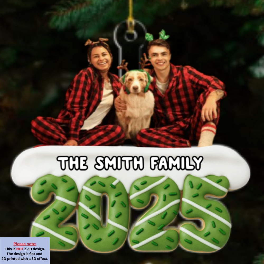 Happiness Baked Into Every Moment Photo - Personalized Custom Acrylic Ornament