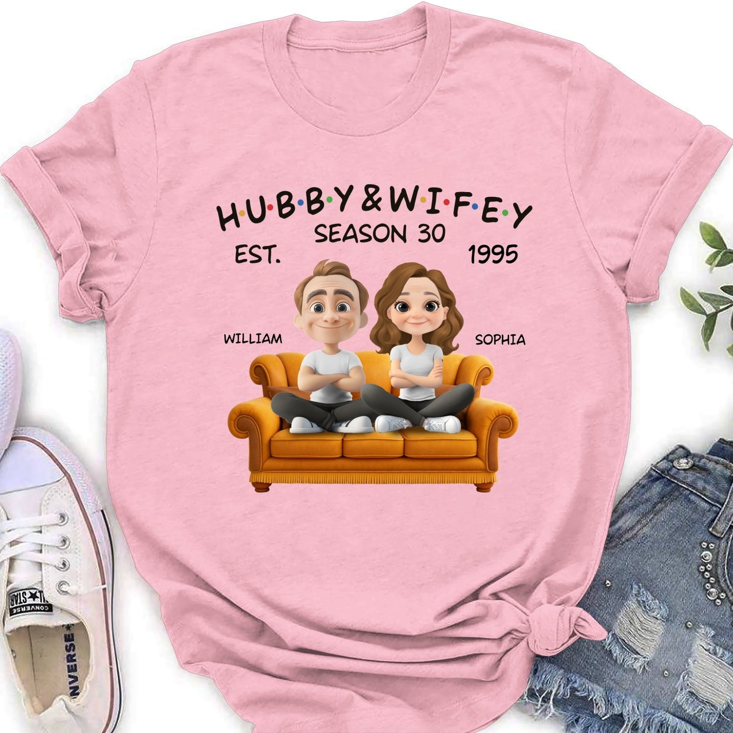 Hubby And Wifey Since - Personalized Custom Shirt