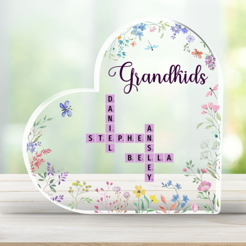 Grandkids Made Life More Grand - Personalized Custom Acrylic Plaque