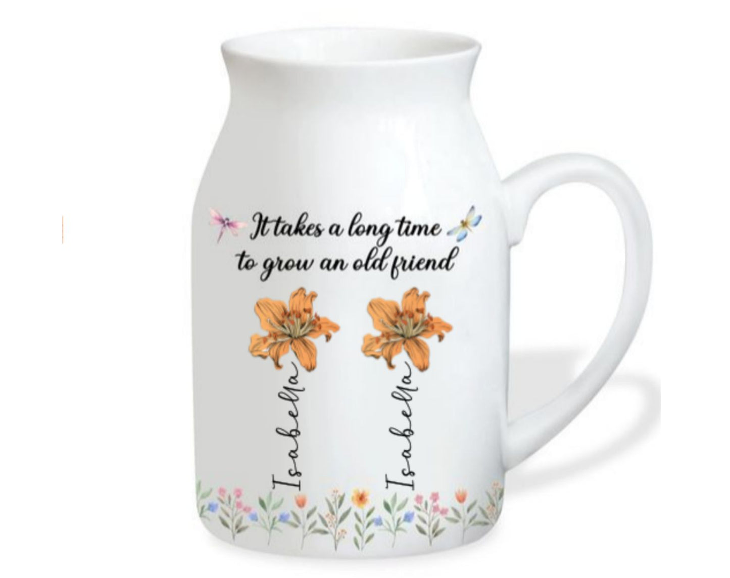 Grow An Old Friend - Personalized Custom Flower Vase