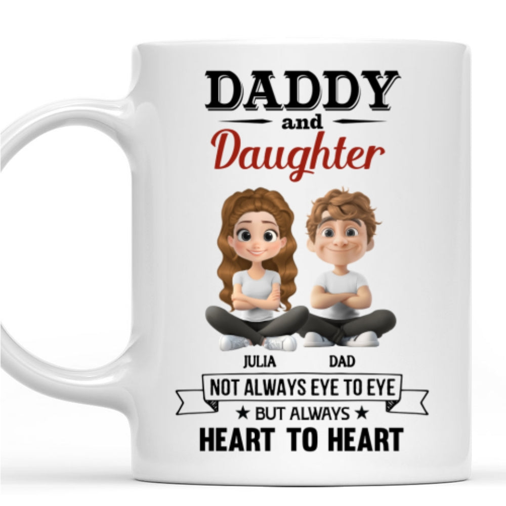 Daddy And Daughter - Personalized Custom Coffee Mug