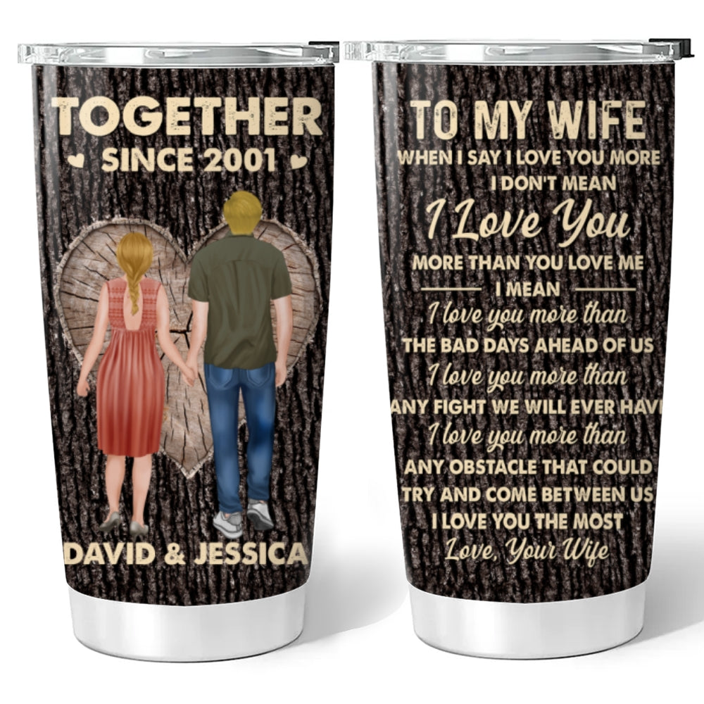 To My Wife - Personalized Custom Tumbler