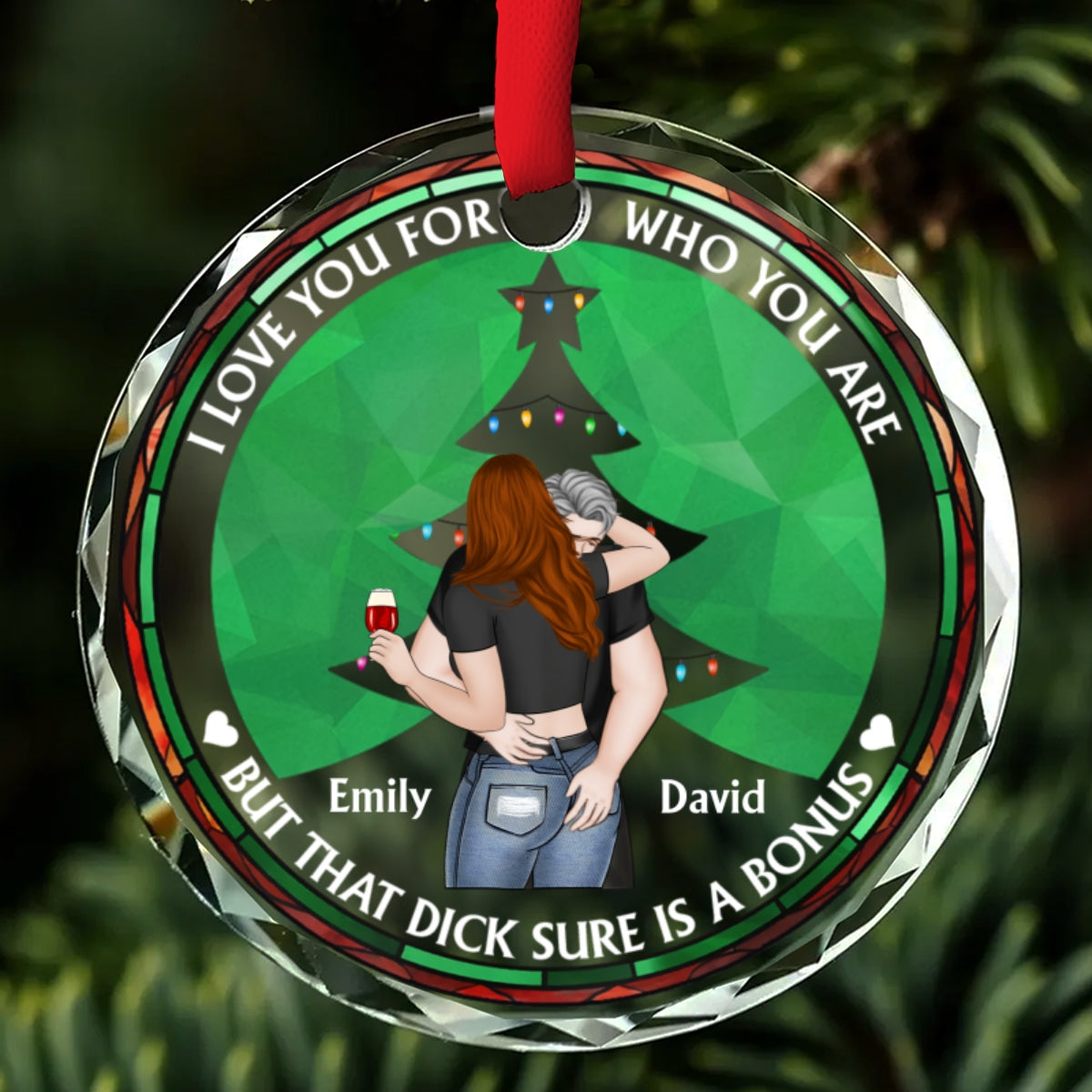 The Only One I Want To Annoy - Personalized Custom Glass Ornament