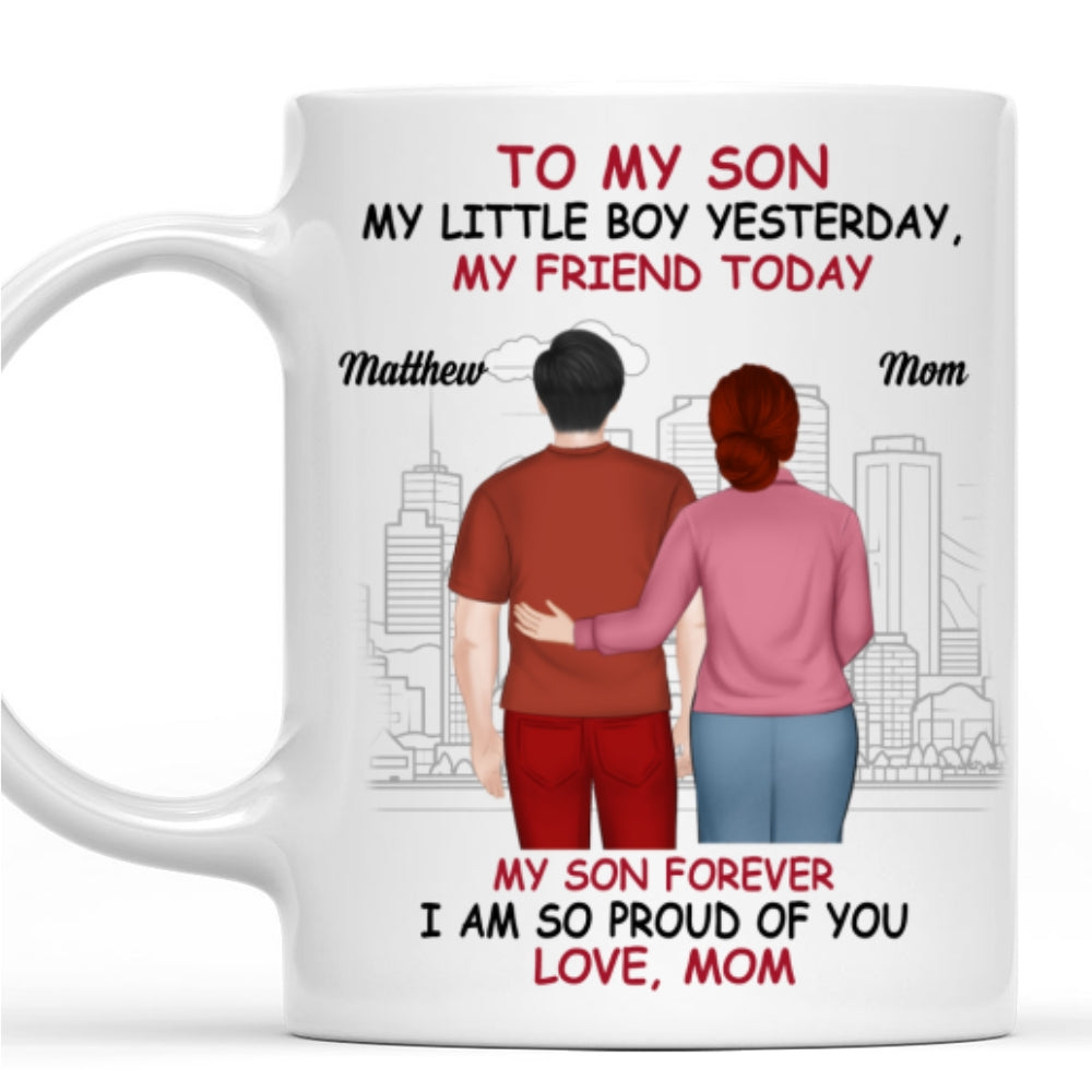 Always My Son Forever Proud - Personalized Custom Coffee Mug