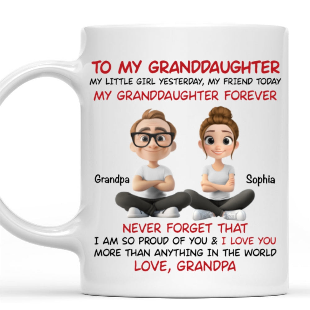 You Are My Little Girl Yesterday - Personalized Custom Coffee Mug