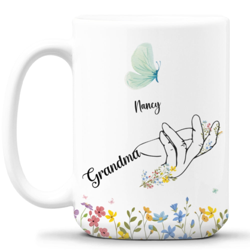 Nana Butterflies - Personalized Custom Coffee Mug