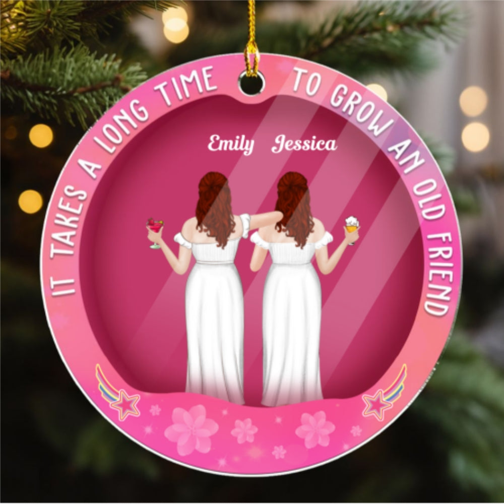 Best Friends Forever - Personalized Custom Acrylic Ornament