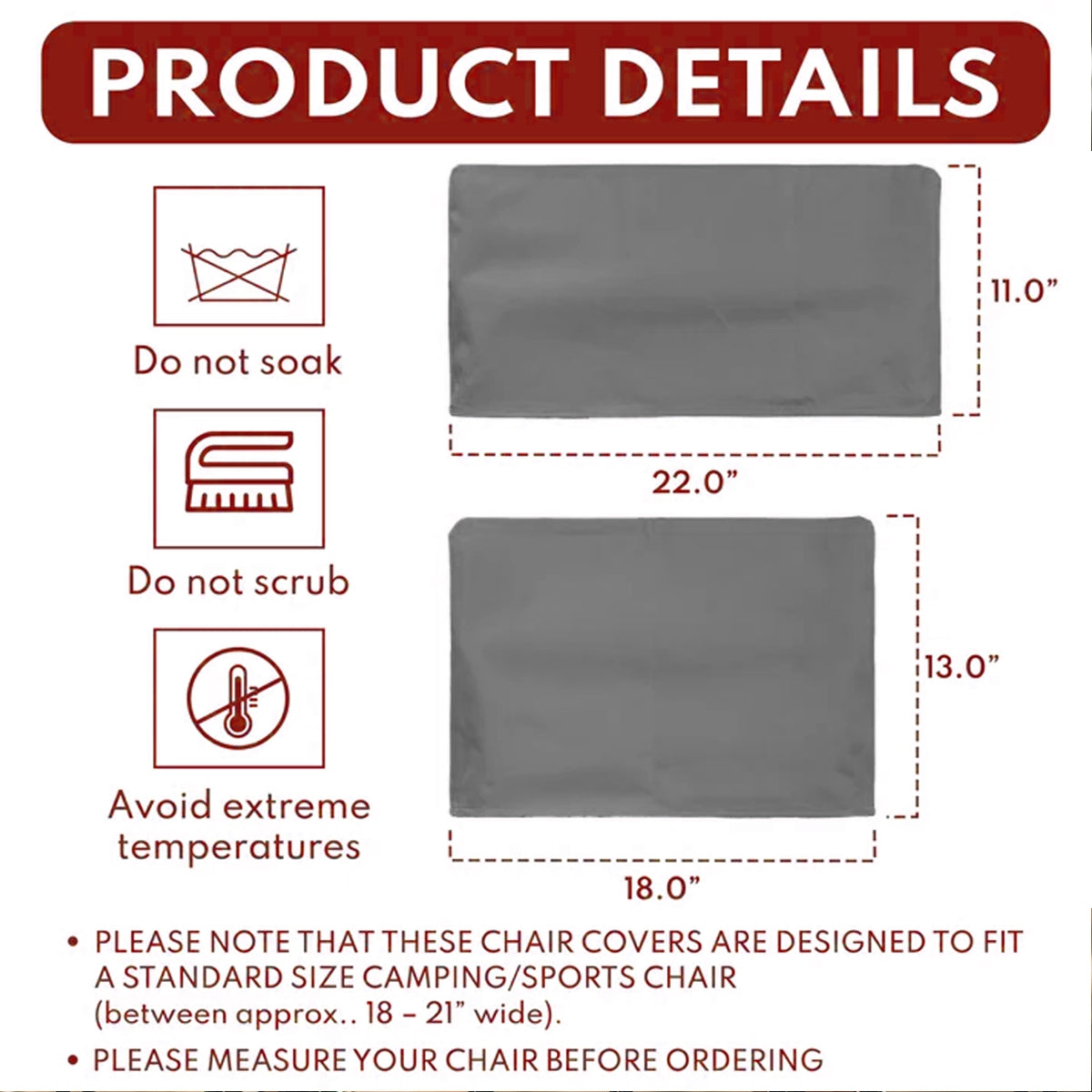 Campsite At A Time - Personalized Custom Camping Chair Cover