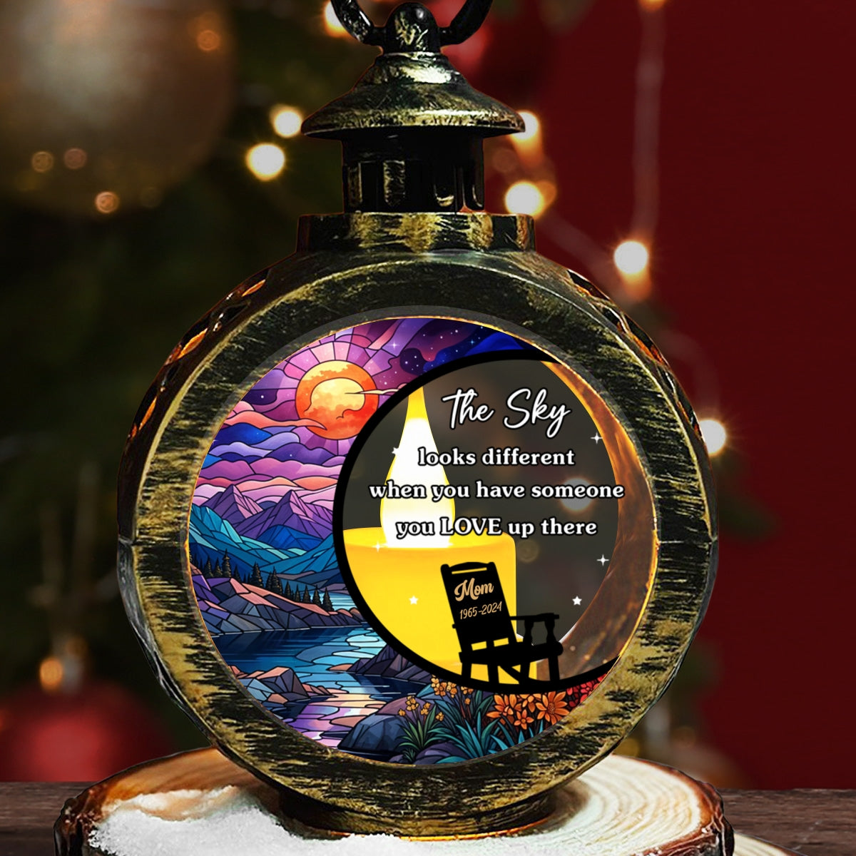 The Sky - Personalized Custom Christmas Lantern