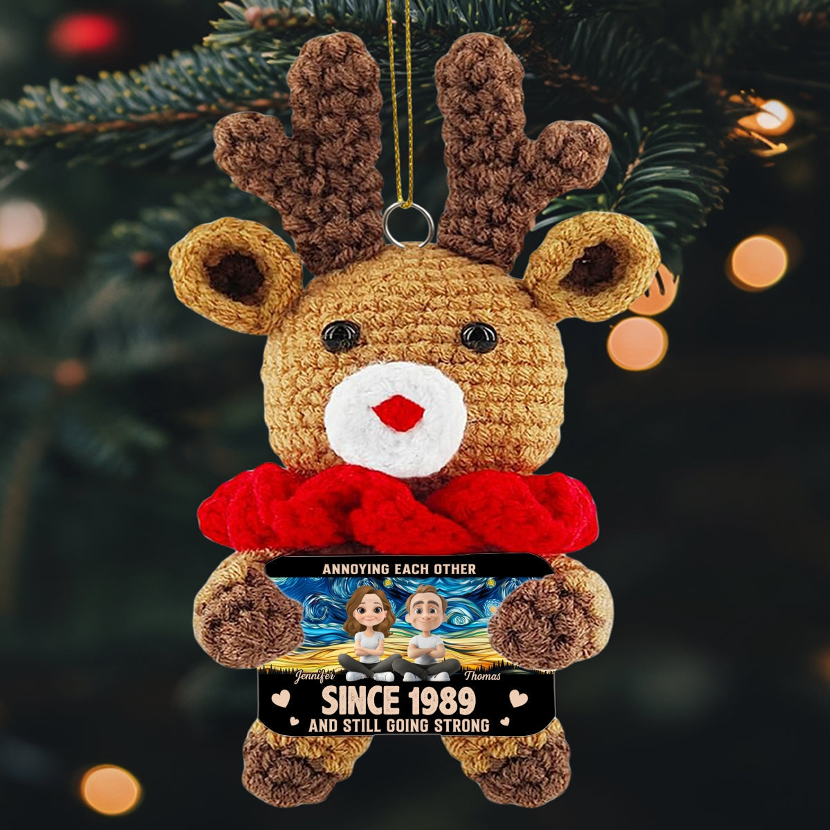 Love You Forever - Personalized Custom Deer Crocheted Ornament