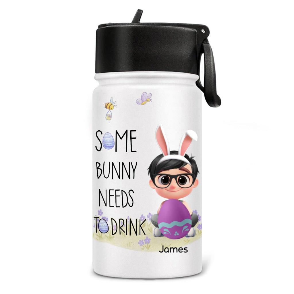 Some Bunny Needs A Drink - Personalized Custom Kids Water Bottle