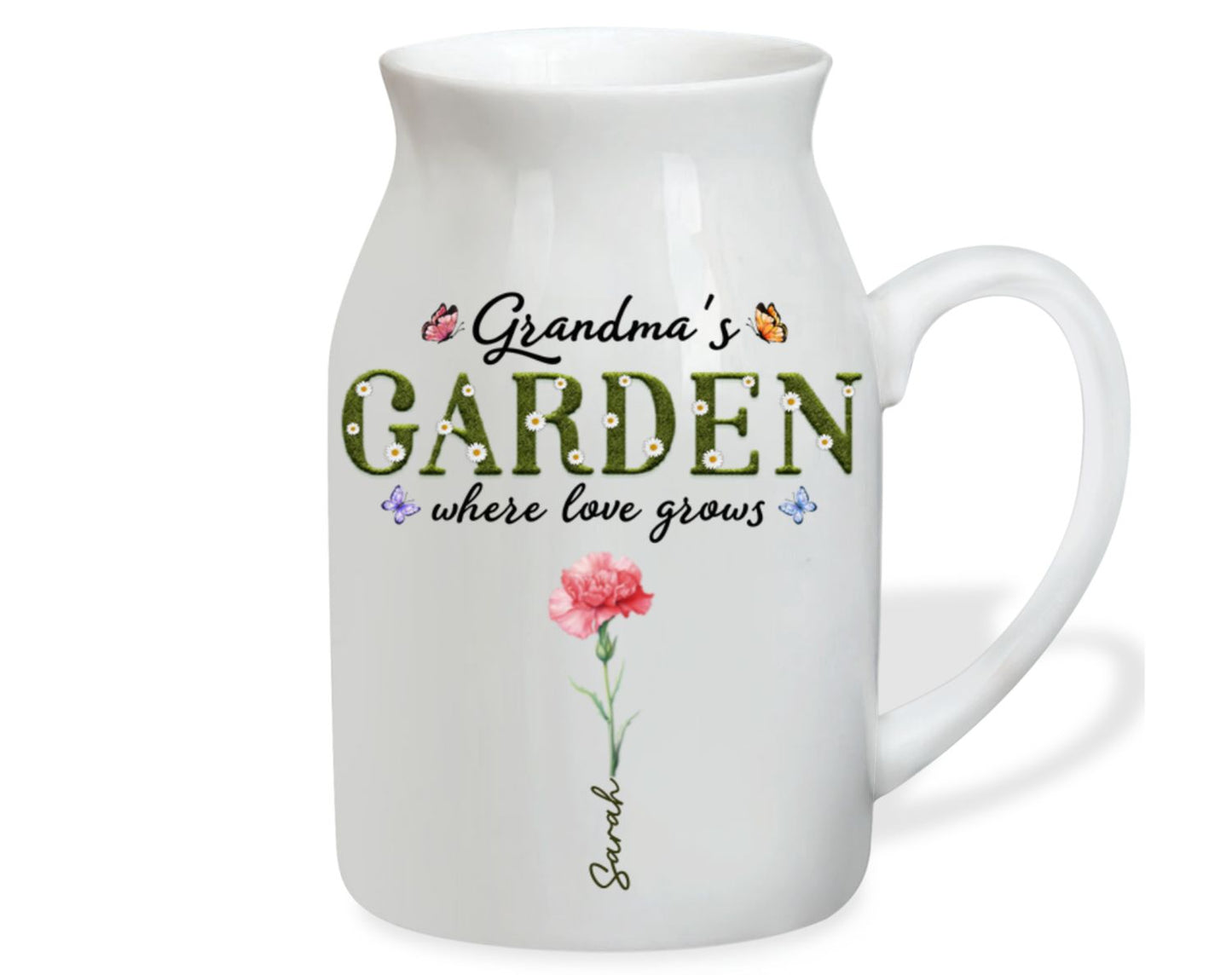 Grandma Garden - Personalized Custom Flower Vase