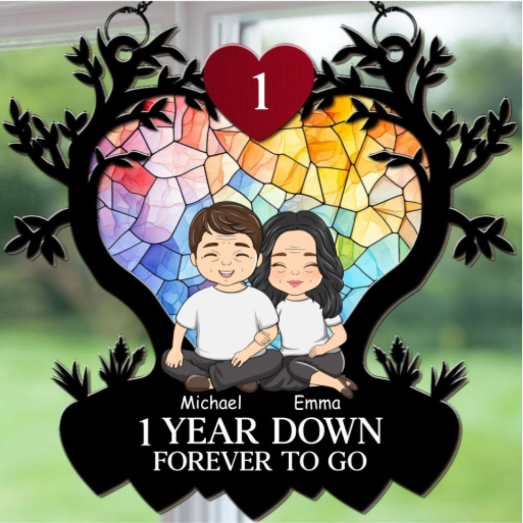 Love Forever - Personalized Custom Suncatcher