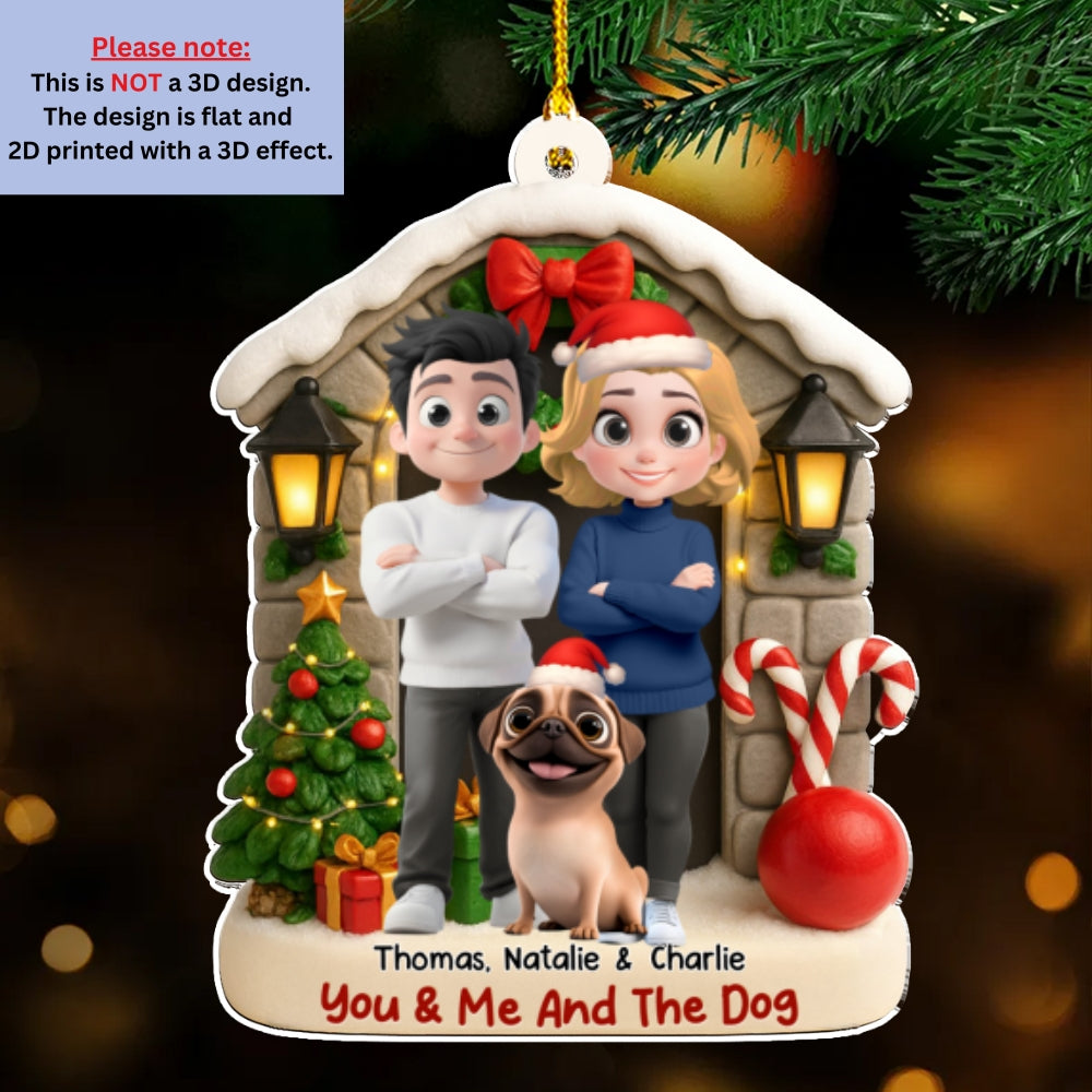 Bond Of Love - Personalized Custom 3D Effect Acrylic Ornament