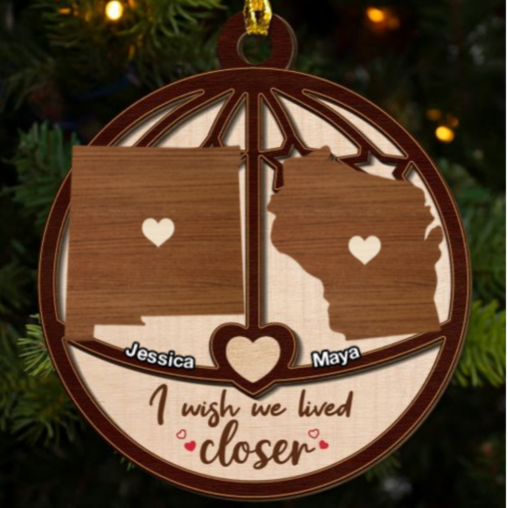 Friendship Without Limits - Personalized Custom 2-Layered Wood Ornament