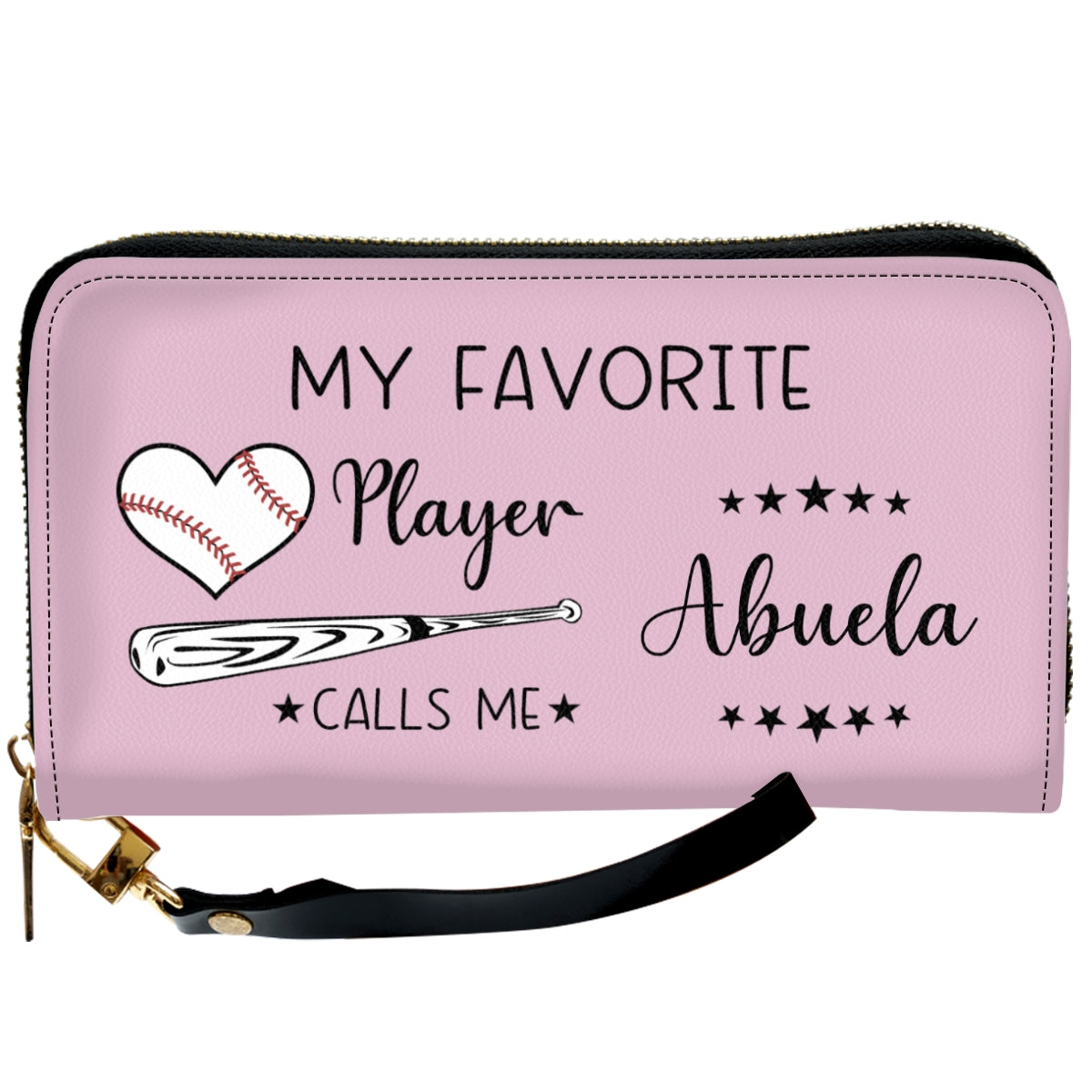 My Star Player Calls Me Grandma - Personalized Custom Leather Wallet