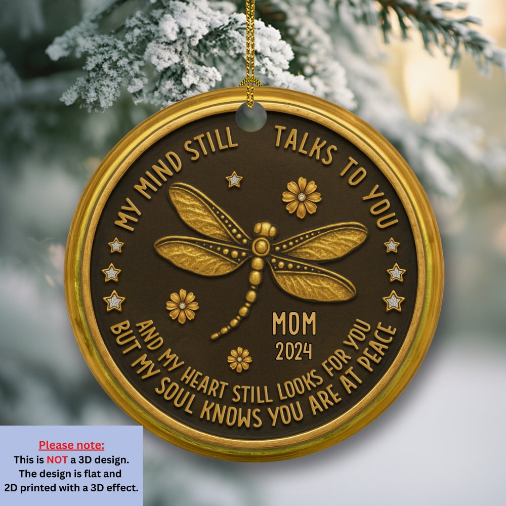 Talk To You Forever - Personalized Custom Ceramic Ornament