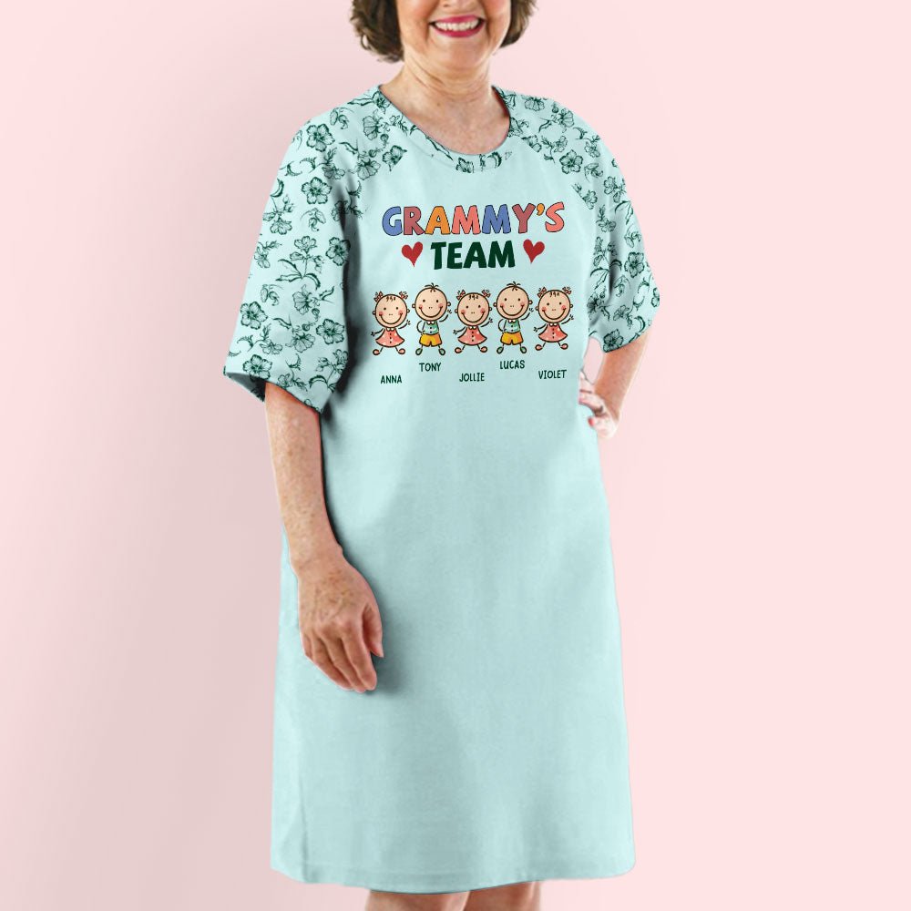 Teammate Of Grandma - Personalized Custom 3/4 Sleeve Dress
