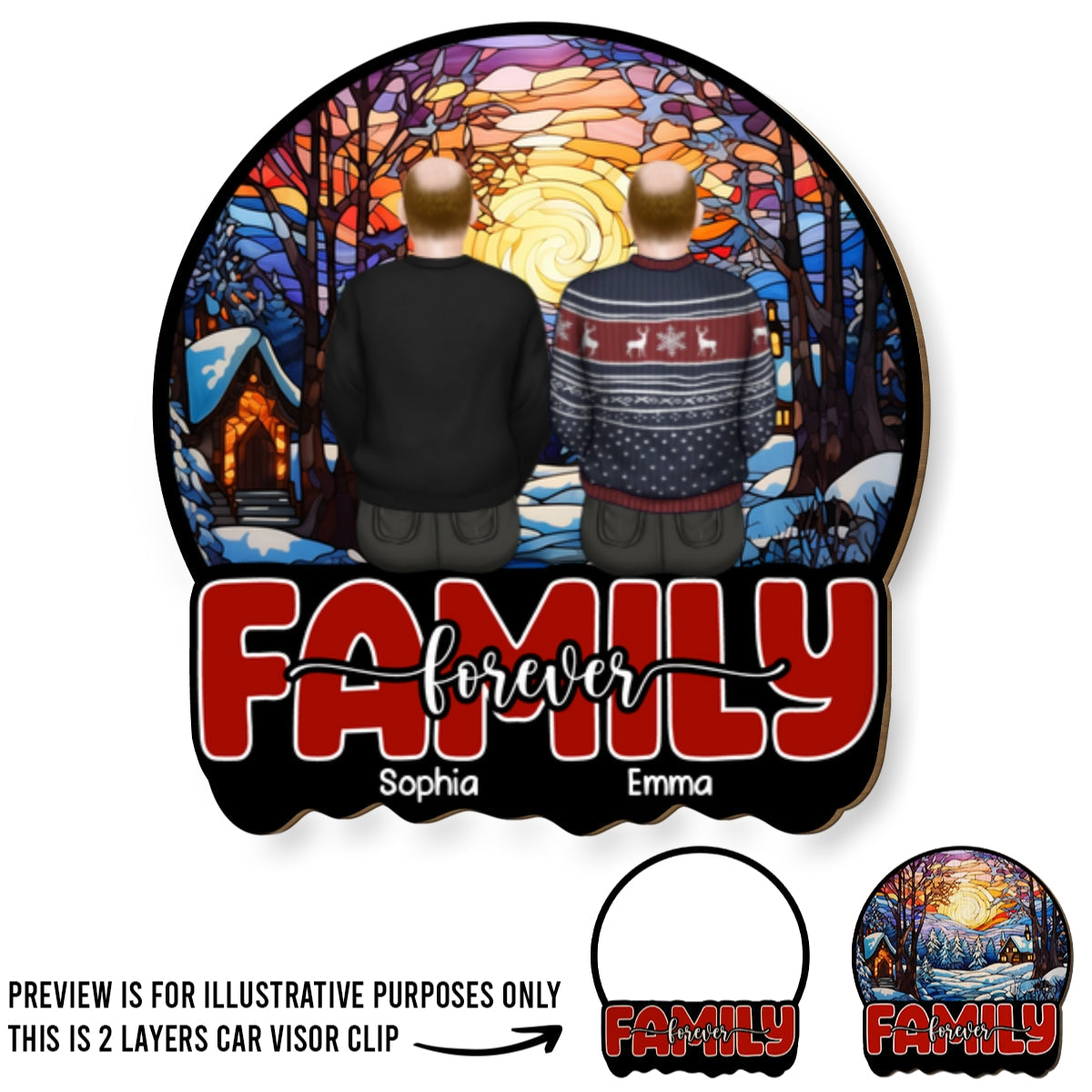 Endless Love - Personalized Custom Car Visor Clip