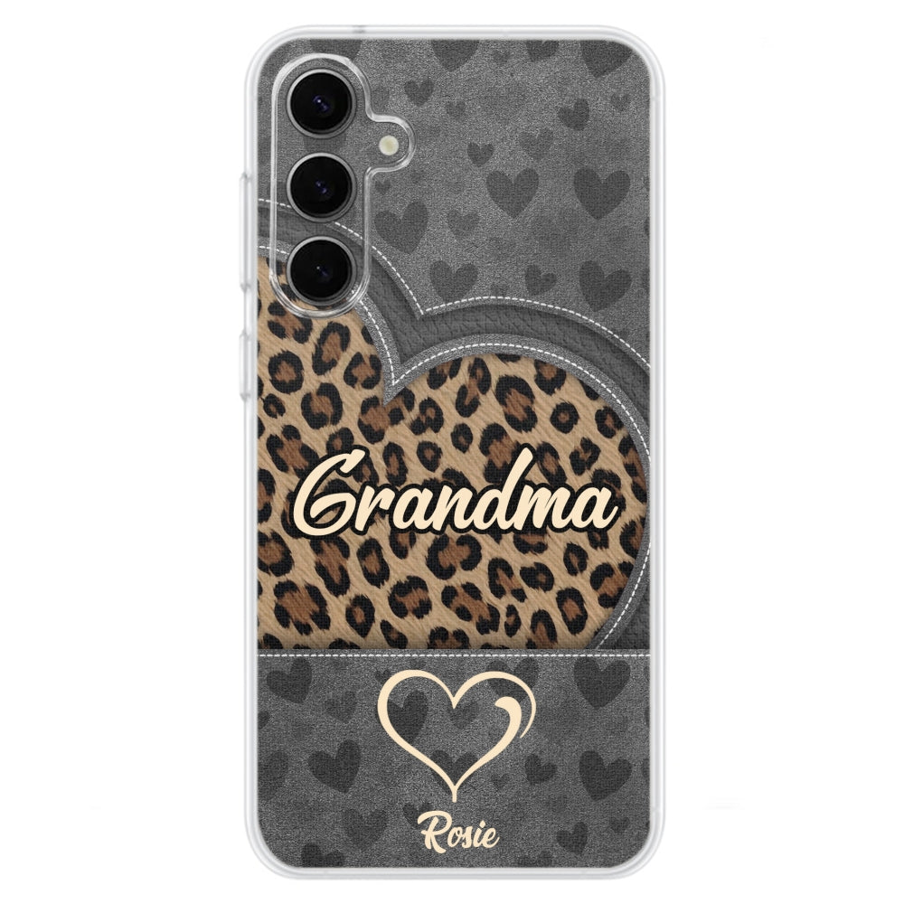 Leopard Heart - Personalized Custom Phone Case