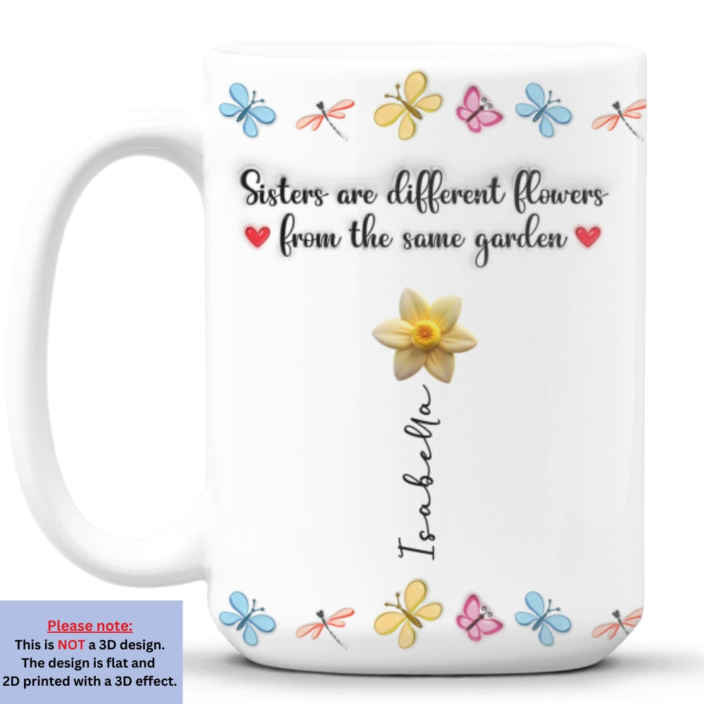 You Are The Most Beautiful Flower - Personalized Custom 3D Inflated Effect Mug