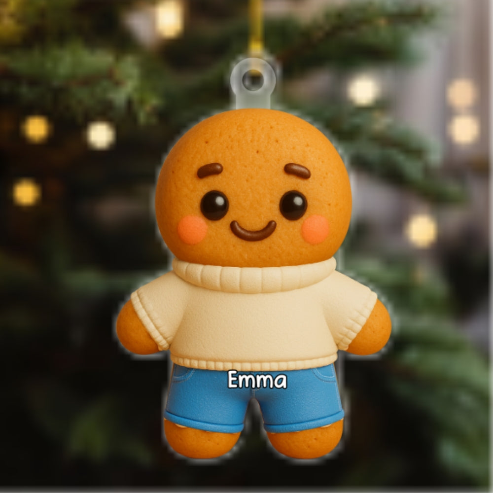 Job Gingerbread - Personalized Custom Acrylic Ornament