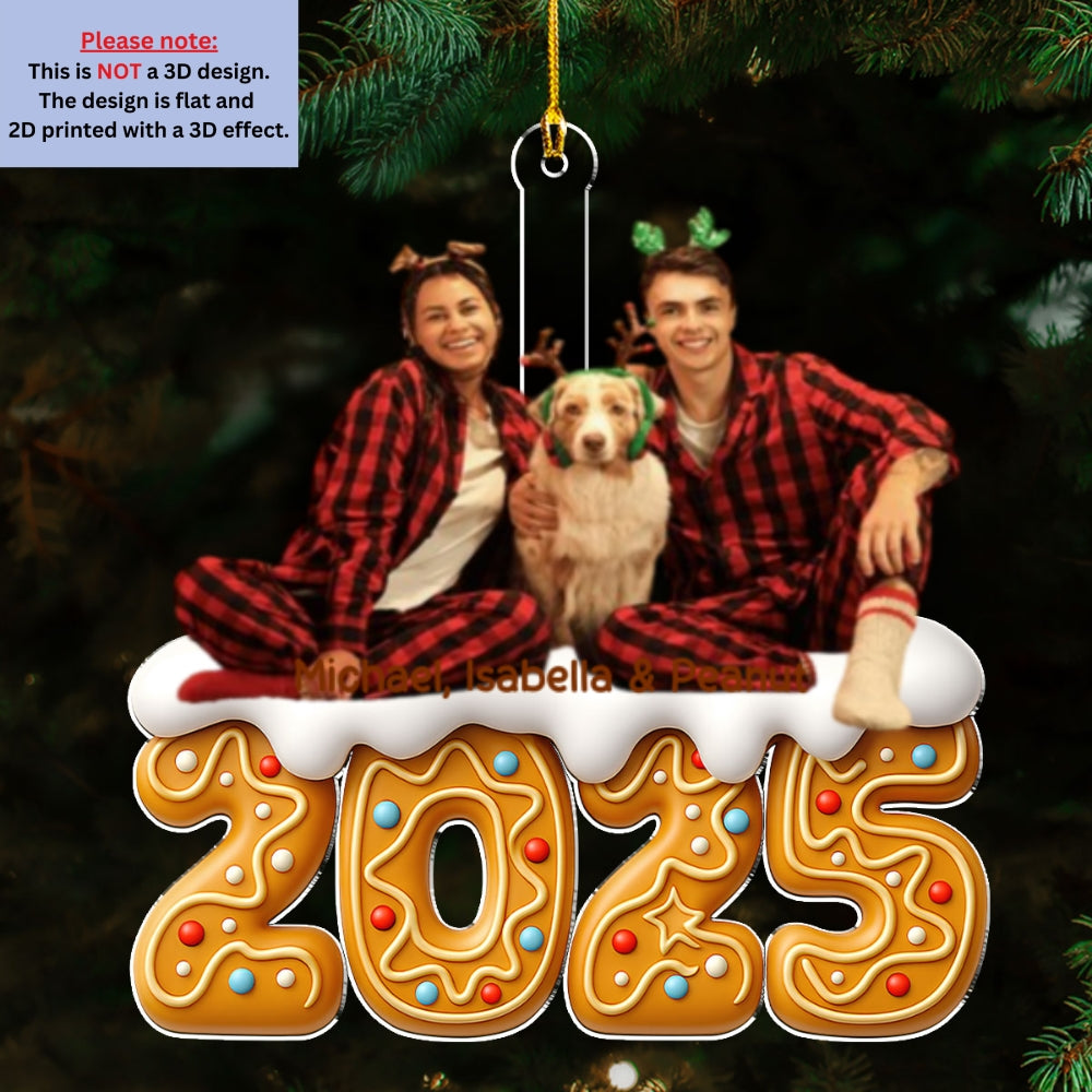 Family Of The Year Photo - Personalized Custom Acrylic Ornament