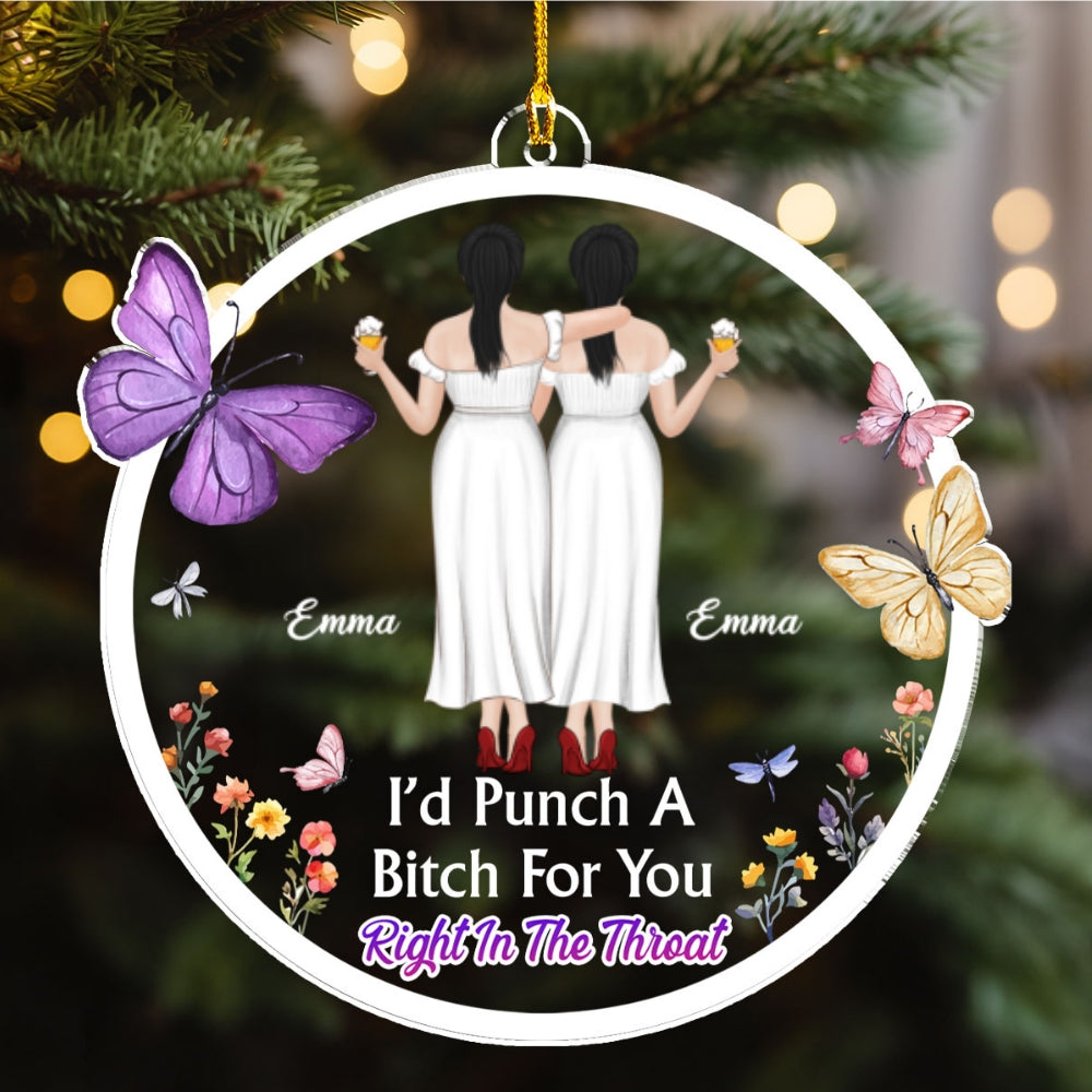 Slay Bestie Forever - Personalized Custom Acrylic Ornament