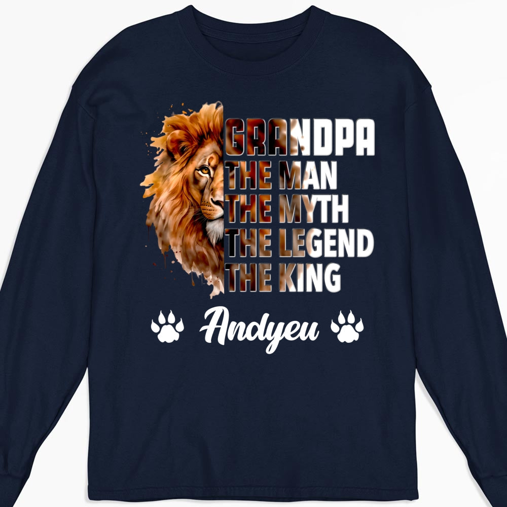 Dad Is The King - Personalized Custom Shirt