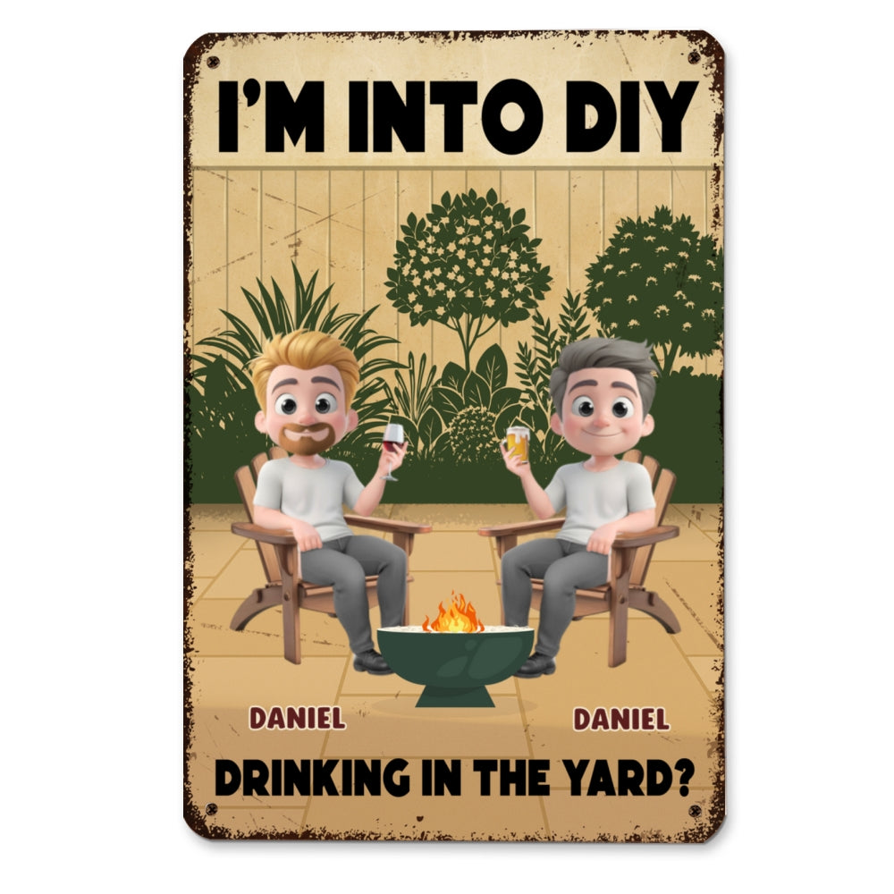 Cold Drinks Hard Work Reward - Personalized Custom Metal Sign