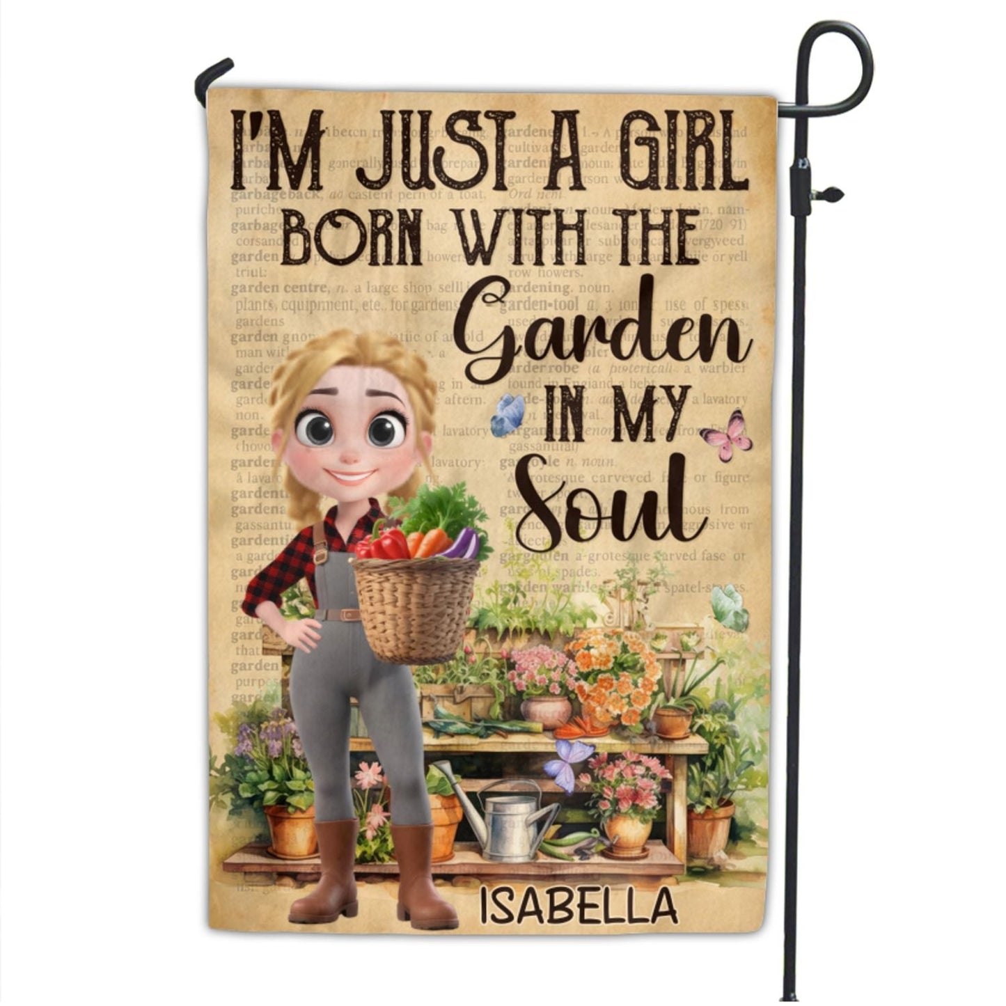 Garden In My Soul - Personalized Custom Flag