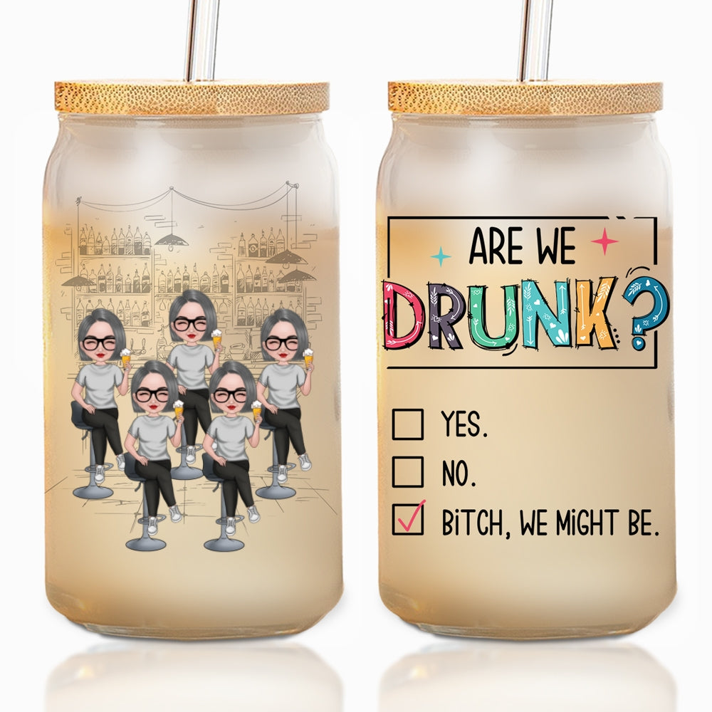 Bestie Check - Personalized Custom Glass Can
