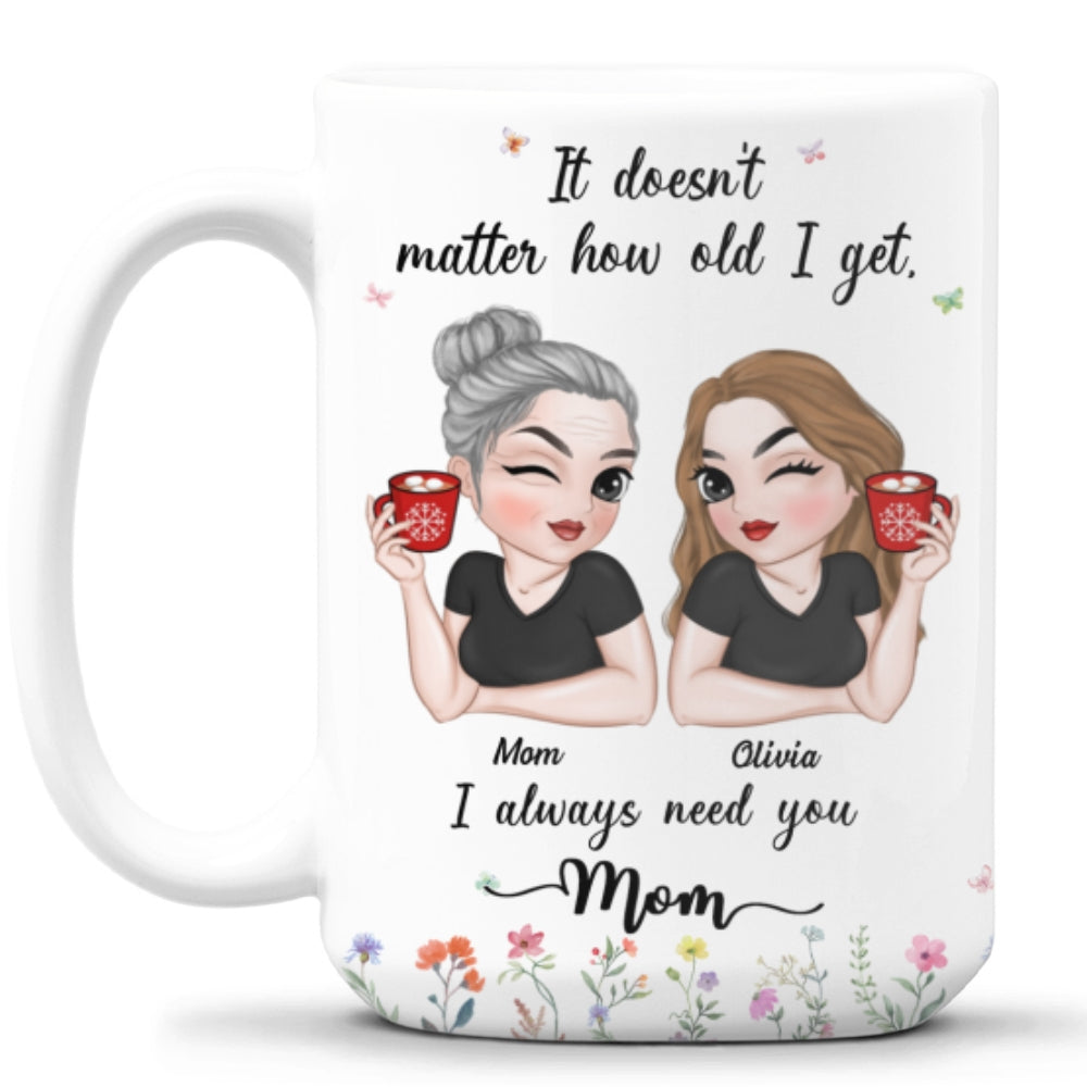 I Need My Mom Here - Personalized Custom Coffee Mug