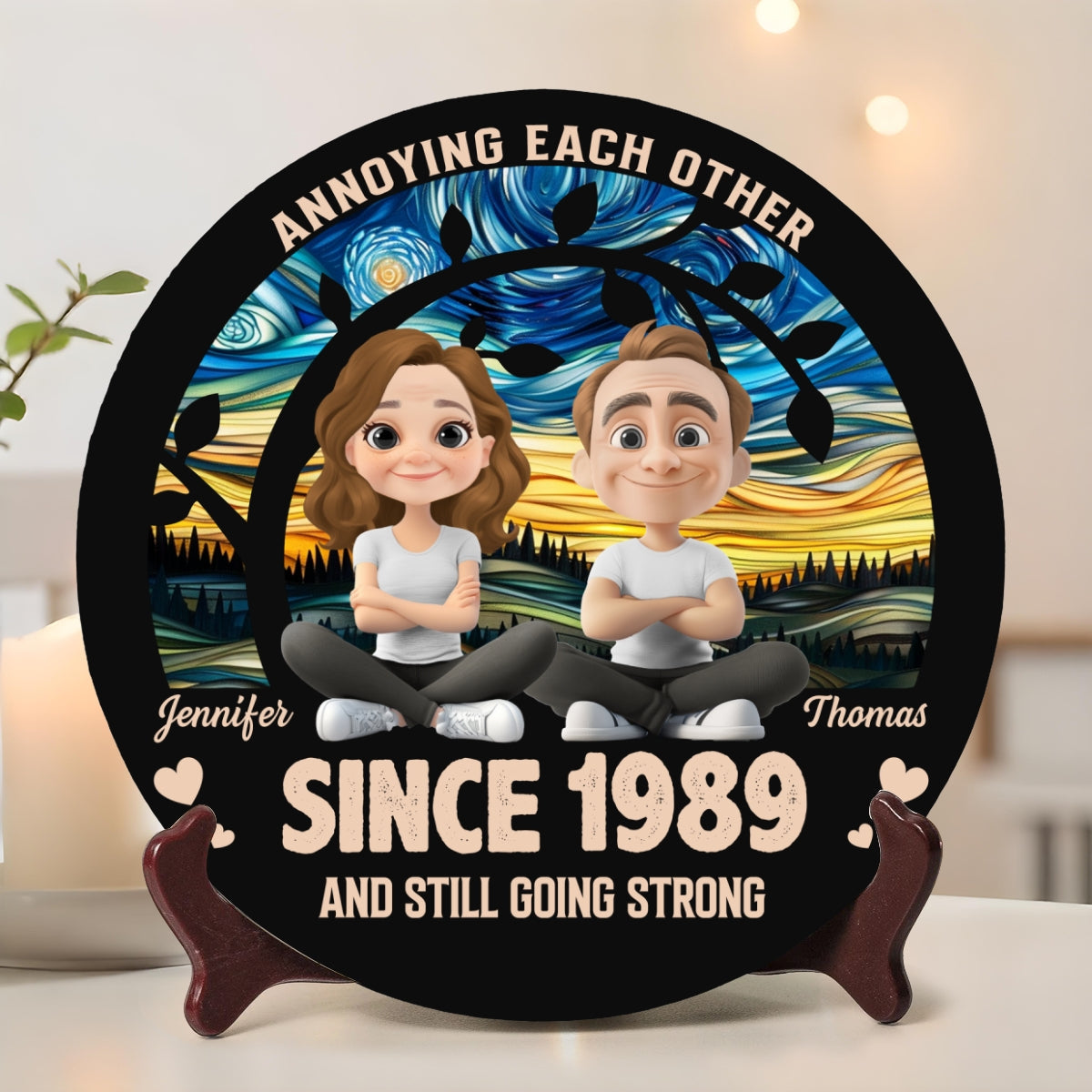 Love You Forever - Personalized Custom Ceramic Plate