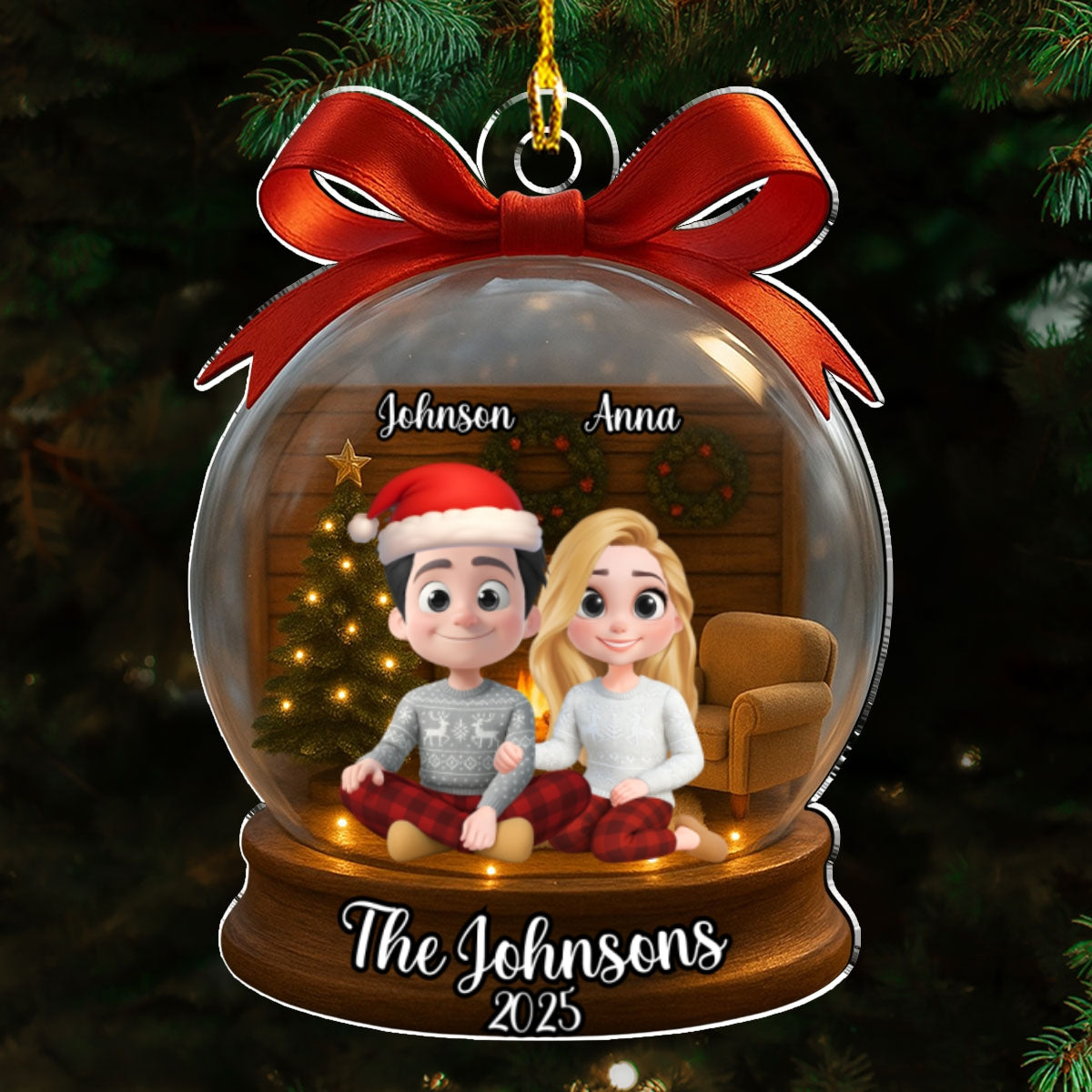 Family Gathering - Personalized Custom Acrylic Ornament