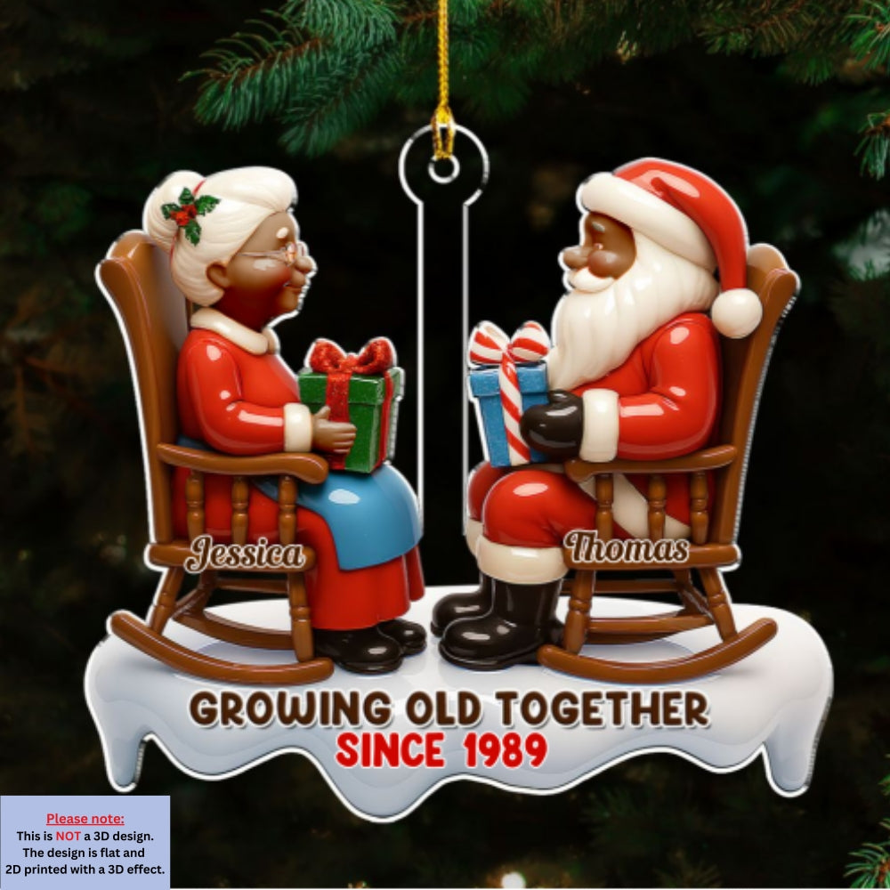 Love Nest In The Snow - Personalized Custom Acrylic Ornament