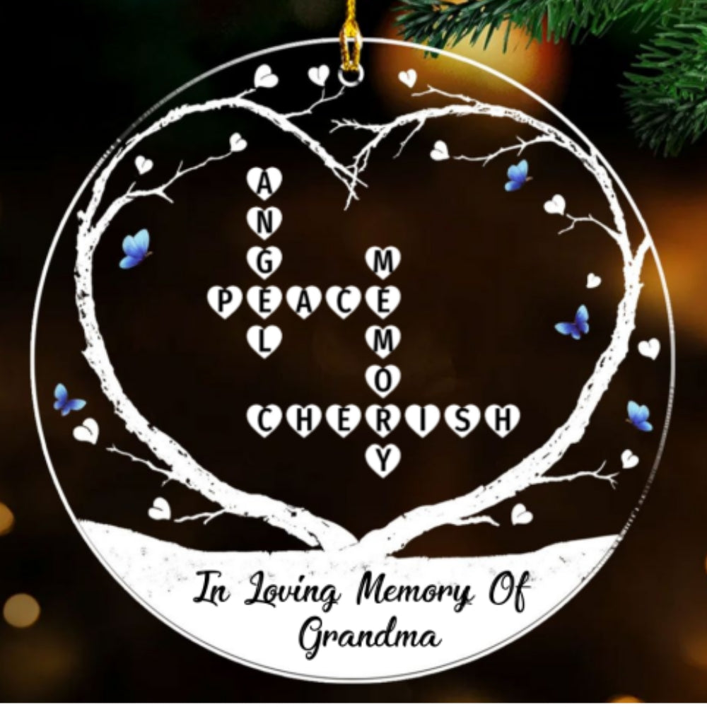 I Love You All Dearly Crossword - Personalized Custom Acrylic Ornament